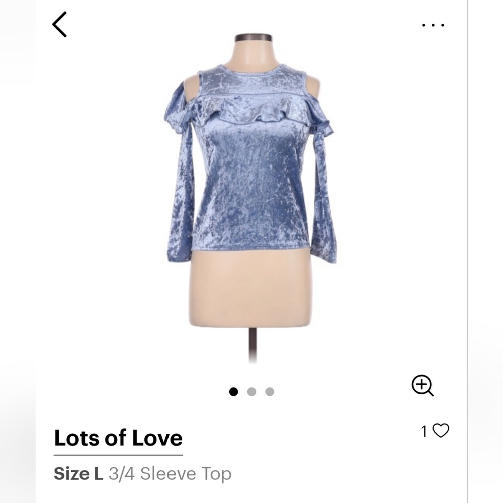 Blue Long-Sleeve Top